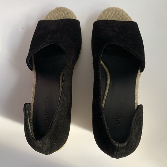 Vince BLK suede d’orsay wedge - Picture 5 of 7